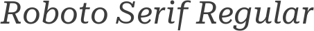 Roboto Serif Regular