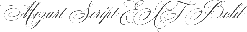 Mozart Script EXT Bold