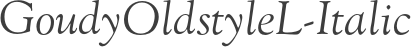 GoudyOldstyleL-Italic