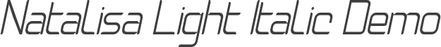 Natalisa Light Italic Demo