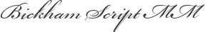 Bickham Script MM