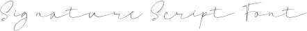 Signature Script Font