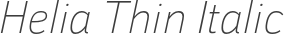 Helia Thin Italic