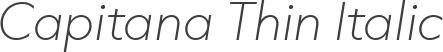 Capitana Thin Italic