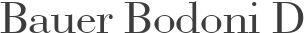 Bauer Bodoni D