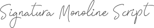 Signatura Monoline Script