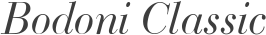 Bodoni Classic