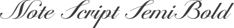 Note Script SemiBold