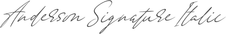 Anderson Signature Italic