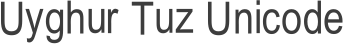 Uyghur Tuz Unicode