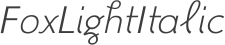 FoxLightItalic