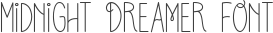 Midnight Dreamer Font