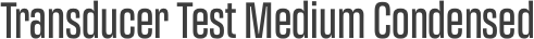 Transducer Test Medium Condensed