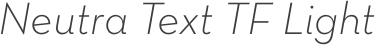 Neutra Text TF Light