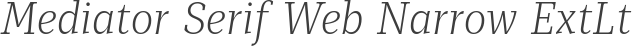 Mediator Serif Web Narrow ExtLt