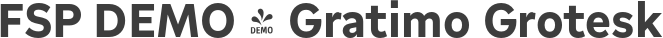 FSP DEMO - Gratimo Grotesk