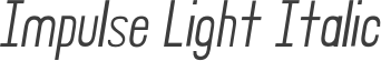 Impulse Light Italic