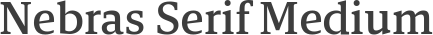 Nebras Serif Medium