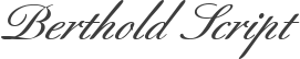 Berthold Script