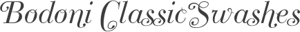 Bodoni Classic Swashes