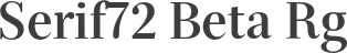 Serif72 Beta Rg