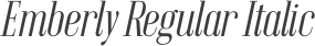 Emberly Regular Italic