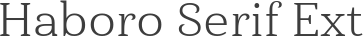 Haboro Serif Ext