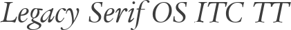 Legacy Serif OS ITC TT