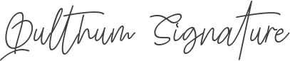 Qulthum Signature