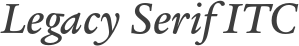 Legacy Serif ITC