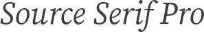 Source Serif Pro