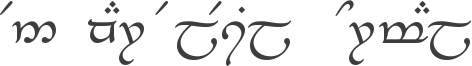 Tengwar-Elesil Normal