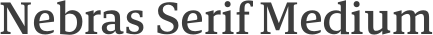 Nebras Serif Medium