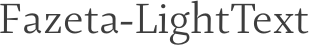 Fazeta-LightText