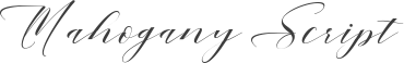 Mahogany Script