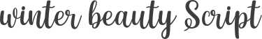 winter beauty Script