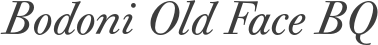 Bodoni Old Face BQ