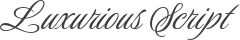 Luxurious Script