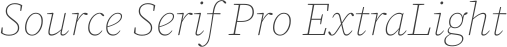 Source Serif Pro ExtraLight