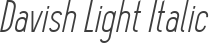 Davish Light Italic