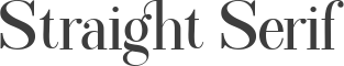 Straight Serif