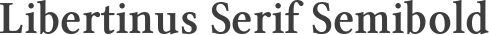 Libertinus Serif Semibold