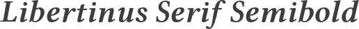 Libertinus Serif Semibold