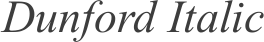 Dunford Italic