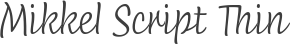 Mikkel Script Thin