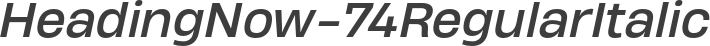 HeadingNow-74RegularItalic