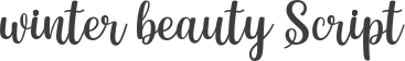 winter beauty Script