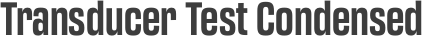 Transducer Test Condensed