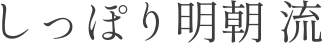 しっぽり明朝 流