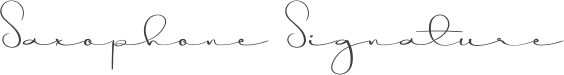 Saxophone Signature